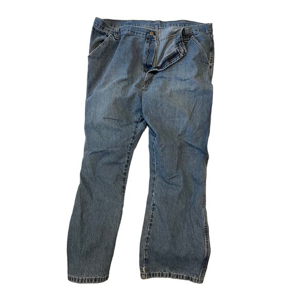 Wrangler Blue Carpenter Work Jeans Mens 40x30 - Picture 1 of 4